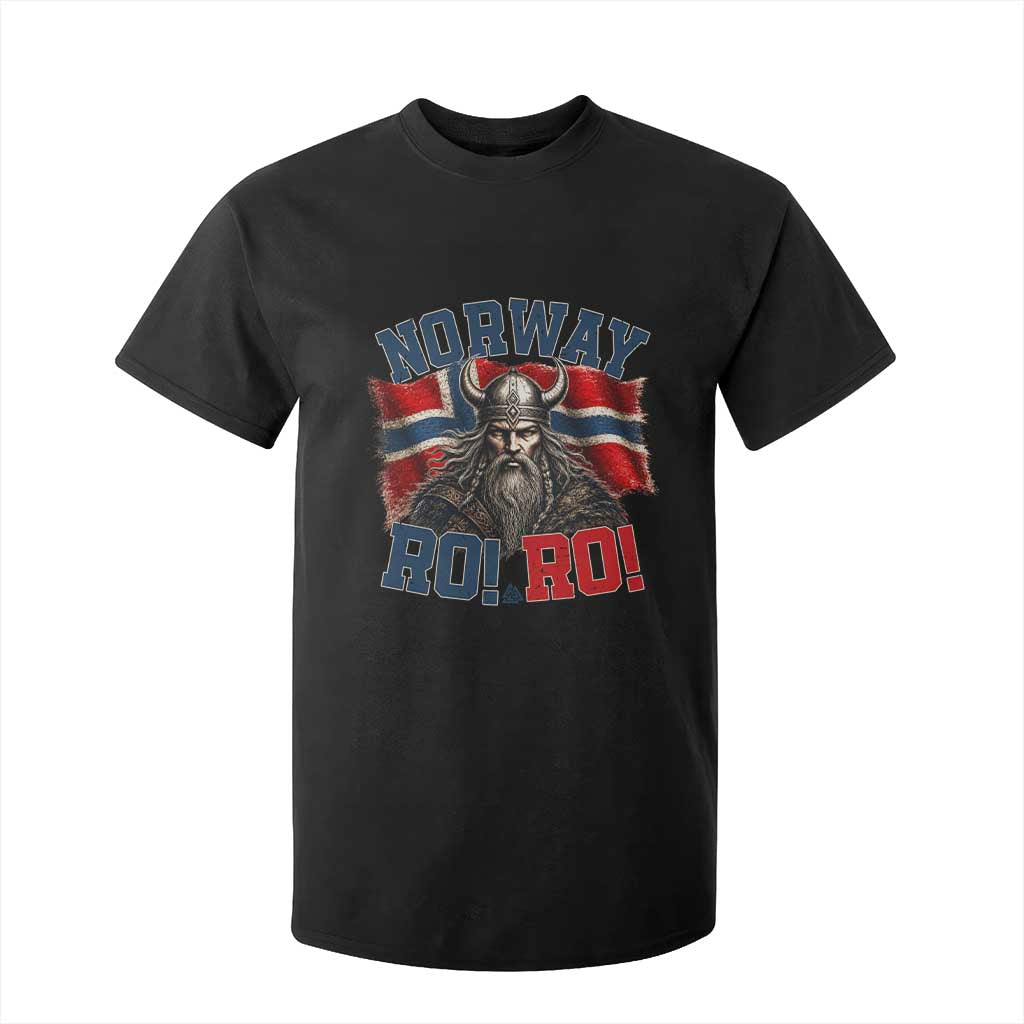 Fierce Norway Viking Warrior Ro Ro T Shirt For Kid Patriotic Norge Norwegian Flag Funny Rowing Support TS02 Black Print Your Wear