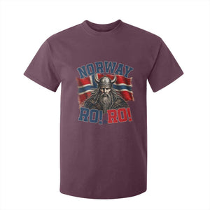 Fierce Norway Viking Warrior Ro Ro T Shirt For Kid Patriotic Norge Norwegian Flag Funny Rowing Support TS02 Maroon Print Your Wear