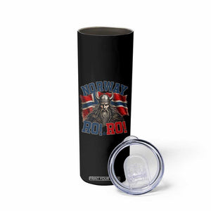 Fierce Norway Viking Warrior Ro Ro Skinny Tumbler Patriotic Norge Norwegian Flag Funny Rowing Support TS02 Print Your Wear