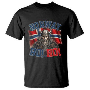 Fierce Norway Viking Warrior Ro Ro T Shirt Patriotic Norge Norwegian Flag Funny Rowing Support TS02 Black Print Your Wear
