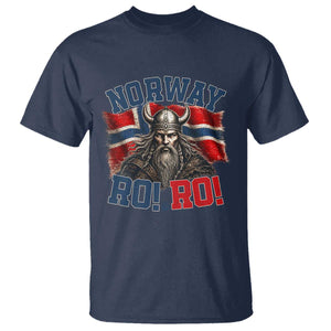Fierce Norway Viking Warrior Ro Ro T Shirt Patriotic Norge Norwegian Flag Funny Rowing Support TS02 Navy Print Your Wear