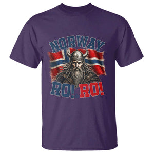 Fierce Norway Viking Warrior Ro Ro T Shirt Patriotic Norge Norwegian Flag Funny Rowing Support TS02 Purple Print Your Wear