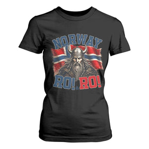 Fierce Norway Viking Warrior Ro Ro T Shirt For Women Patriotic Norge Norwegian Flag Funny Rowing Support TS02 Black Print Your Wear