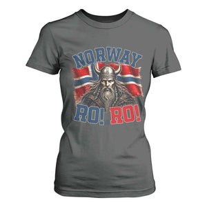 Fierce Norway Viking Warrior Ro Ro T Shirt For Women Patriotic Norge Norwegian Flag Funny Rowing Support TS02 Dark Heather Print Your Wear
