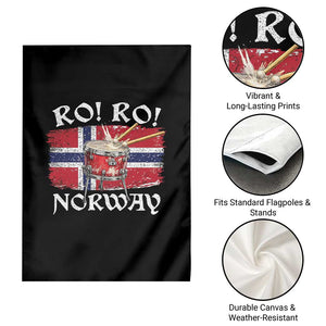Funny Norway Drummer Ro Ro Garden Flag Patriotic Norge Norwegian Flag Rowing Support TS02 Print Your Wear