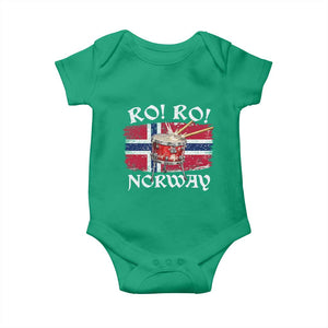 Funny Norway Drummer Ro Ro Baby Onesie Patriotic Norge Norwegian Flag Rowing Support TS02 Irish Green Print Your Wear