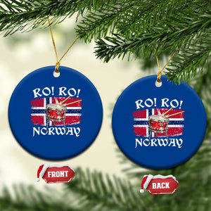 Funny Norway Drummer Ro Ro Ceramic Ornament Patriotic Norge Norwegian Flag Rowing Support TS02 1pc Blue Print Your Wear