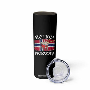 Funny Norway Drummer Ro Ro Skinny Tumbler Patriotic Norge Norwegian Flag Rowing Support TS02 Print Your Wear