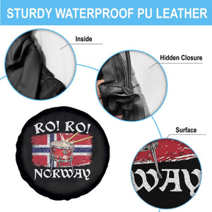 Funny Norway Drummer Ro Ro Spare Tire Cover Patriotic Norge Norwegian Flag Rowing Support TS02 Print Your Wear