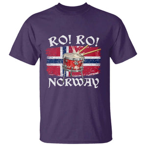 Funny Norway Drummer Ro Ro T Shirt Patriotic Norge Norwegian Flag Rowing Support TS02 Purple Print Your Wear