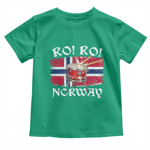 Funny Norway Drummer Ro Ro Toddler T Shirt Patriotic Norge Norwegian Flag Rowing Support TS02 Irish Green Print Your Wear