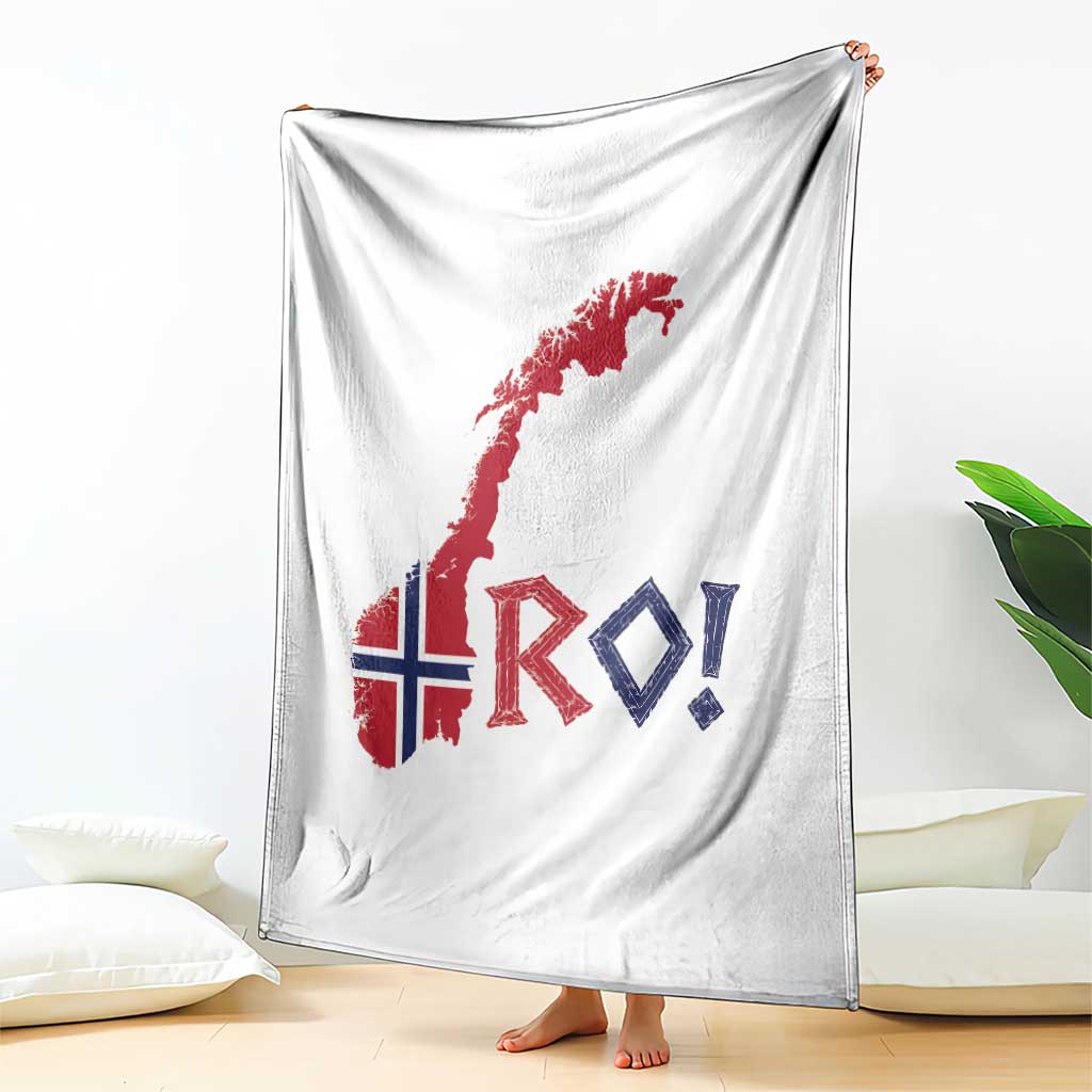 Norway Flag Country Map Patriotic Ro Ro Chant Throw Blanket Norwegian Viking Row Soccer Supporter Football Fans