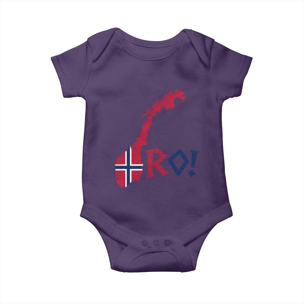 Norway Flag Country Map Patriotic Ro Ro Chant Baby Onesie Norwegian Viking Row Soccer Supporter Football Fans
