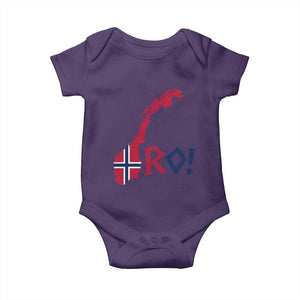 Norway Flag Country Map Patriotic Ro Ro Chant Baby Onesie Norwegian Viking Row Soccer Supporter Football Fans