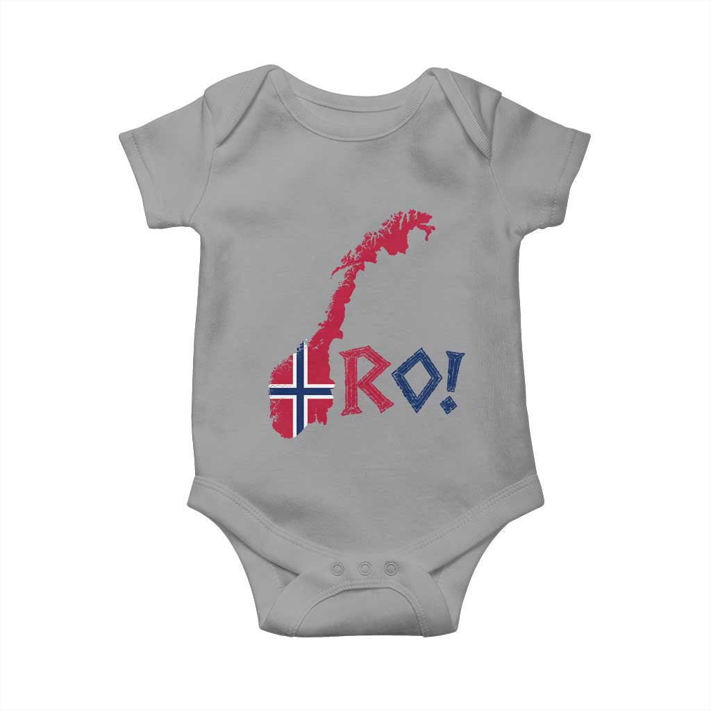 Norway Flag Country Map Patriotic Ro Ro Chant Baby Onesie Norwegian Viking Row Soccer Supporter Football Fans