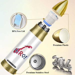 Norway Flag Country Map Patriotic Ro Ro Chant Bullet Tumbler Norwegian Viking Row Soccer Supporter Football Fans