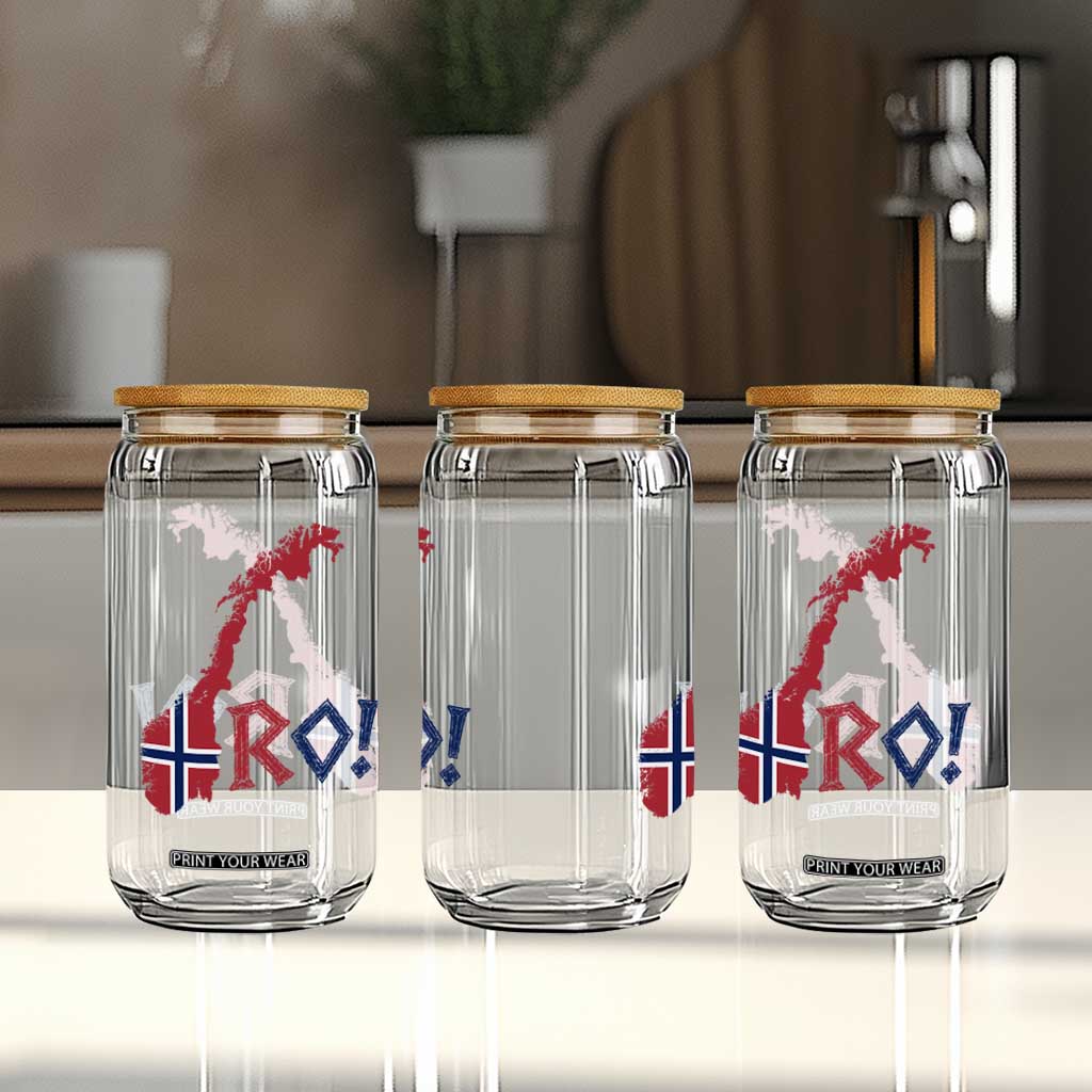 Norway Flag Country Map Patriotic Ro Ro Chant Glass Can Norwegian Viking Row Soccer Supporter Football Fans