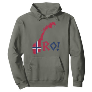 Norway Flag Country Map Patriotic Ro Ro Chant Hoodie Norwegian Viking Row Soccer Supporter Football Fans