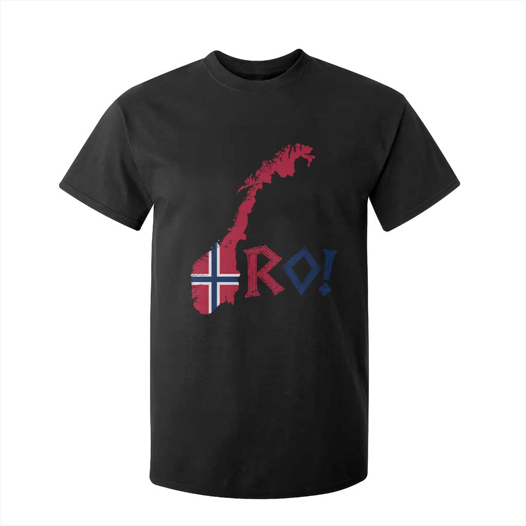 Norway Flag Country Map Patriotic Ro Ro Chant T Shirt For Kid Norwegian Viking Row Soccer Supporter Football Fans
