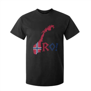Norway Flag Country Map Patriotic Ro Ro Chant T Shirt For Kid Norwegian Viking Row Soccer Supporter Football Fans
