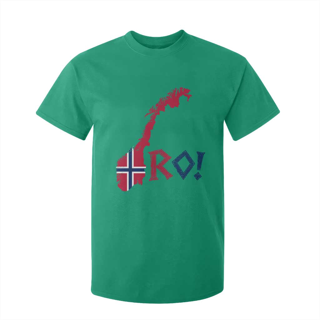 Norway Flag Country Map Patriotic Ro Ro Chant T Shirt For Kid Norwegian Viking Row Soccer Supporter Football Fans