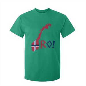Norway Flag Country Map Patriotic Ro Ro Chant T Shirt For Kid Norwegian Viking Row Soccer Supporter Football Fans