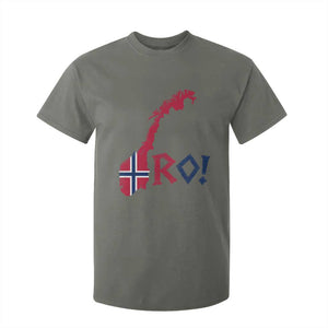 Norway Flag Country Map Patriotic Ro Ro Chant T Shirt For Kid Norwegian Viking Row Soccer Supporter Football Fans