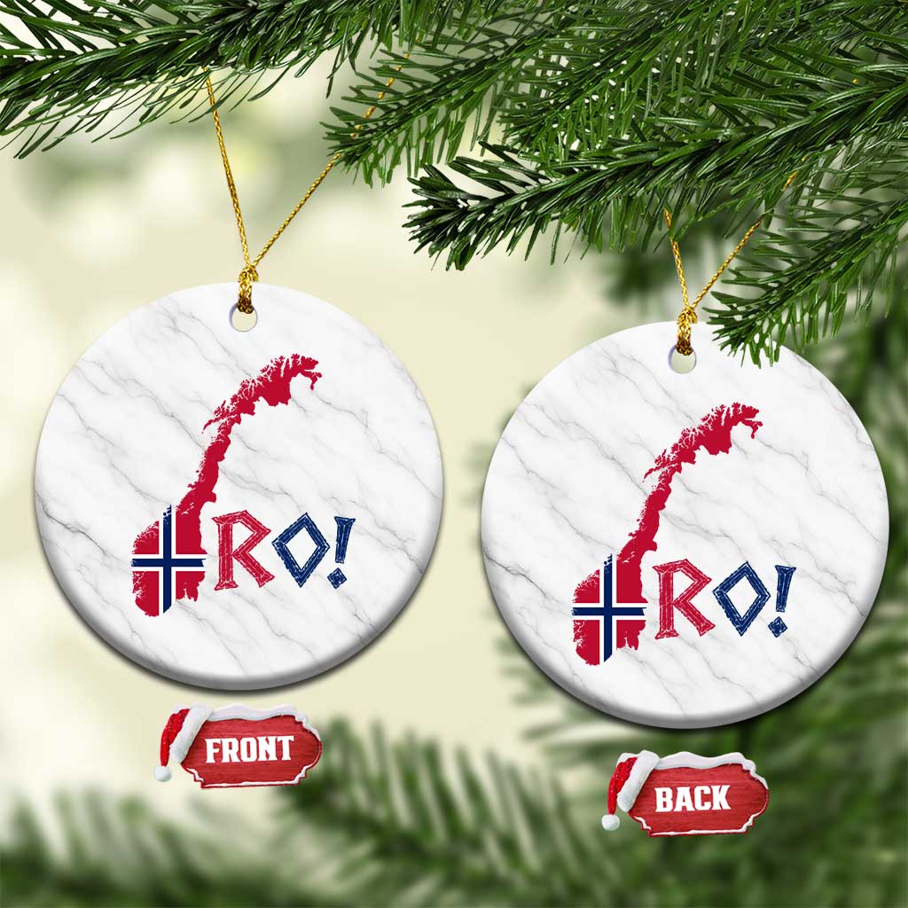 Norway Flag Country Map Patriotic Ro Ro Chant Ceramic Ornament Norwegian Viking Row Soccer Supporter Football Fans