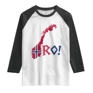Norway Flag Country Map Patriotic Ro Ro Chant Raglan Shirt Norwegian Viking Row Soccer Supporter Football Fans