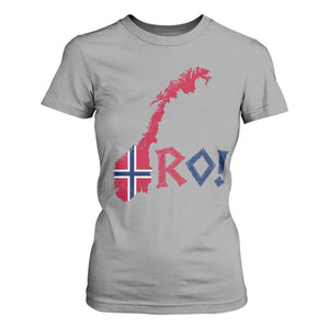 Norway Flag Country Map Patriotic Ro Ro Chant T Shirt For Women Norwegian Viking Row Soccer Supporter Football Fans