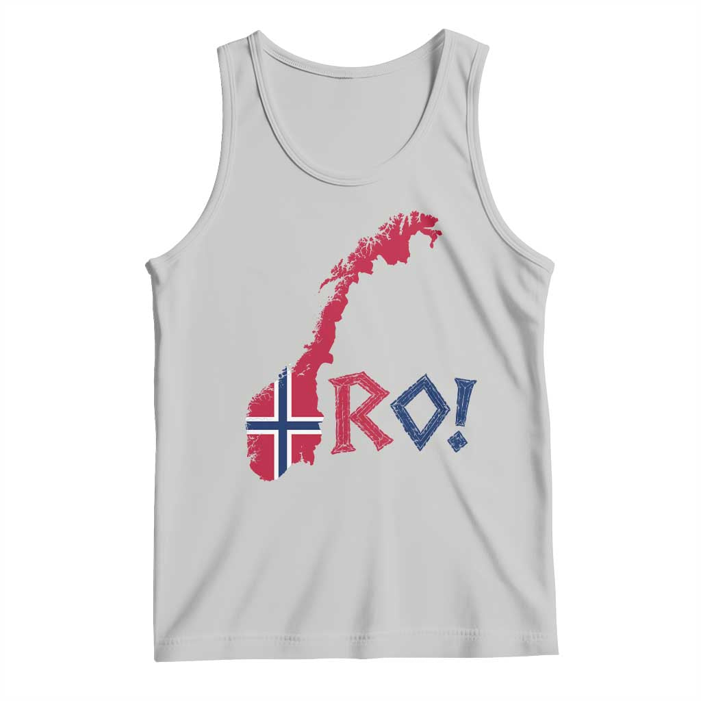 Norway Flag Country Map Patriotic Ro Ro Chant Tank Top Norwegian Viking Row Soccer Supporter Football Fans