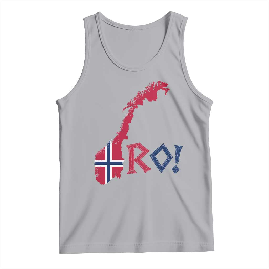 Norway Flag Country Map Patriotic Ro Ro Chant Tank Top Norwegian Viking Row Soccer Supporter Football Fans