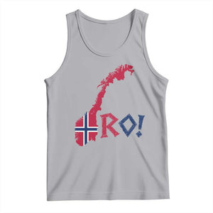 Norway Flag Country Map Patriotic Ro Ro Chant Tank Top Norwegian Viking Row Soccer Supporter Football Fans