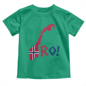 Norway Flag Country Map Patriotic Ro Ro Chant Toddler T Shirt Norwegian Viking Row Soccer Supporter Football Fans