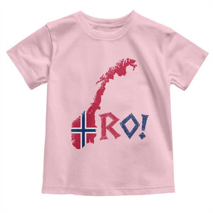 Norway Flag Country Map Patriotic Ro Ro Chant Toddler T Shirt Norwegian Viking Row Soccer Supporter Football Fans
