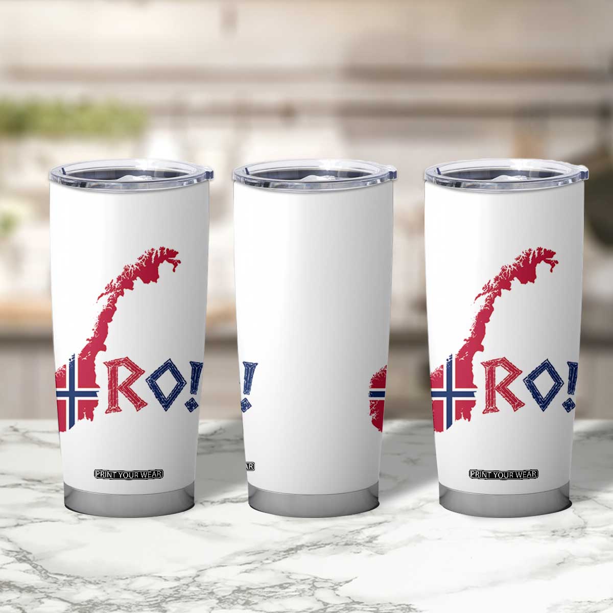 Norway Flag Country Map Patriotic Ro Ro Chant Tumbler Cup Norwegian Viking Row Soccer Supporter Football Fans