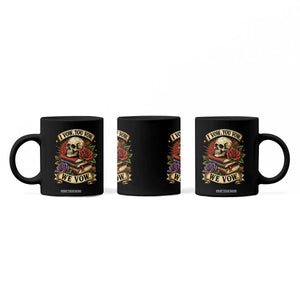 Vintage Skull Roses Gothic Dark Academia Aesthetic Coffee Mug I Vow You Vow We Vow Fantasy Fiction Bookish Gift