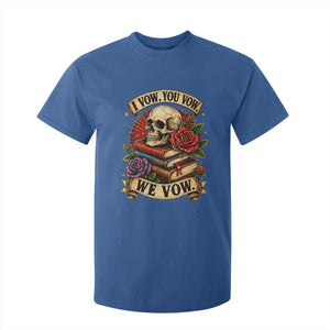 Vintage Skull Roses Gothic Dark Academia Aesthetic T Shirt For Kid I Vow You Vow We Vow Fantasy Fiction Bookish Gift