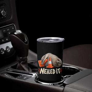 Funny Neil The Seal Nailed It Meme Tumbler Cup Cute Chaotic Viral Elephant Seal Traffic Cone Pun TS02 Print Your Wear