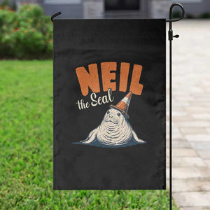 Vintage Neil the Seal Wearing Traffic Cone Hat Meme Garden Flag Cute Retro Viral Chaotic Southern Elephant Seal TS02 Print Your Wear