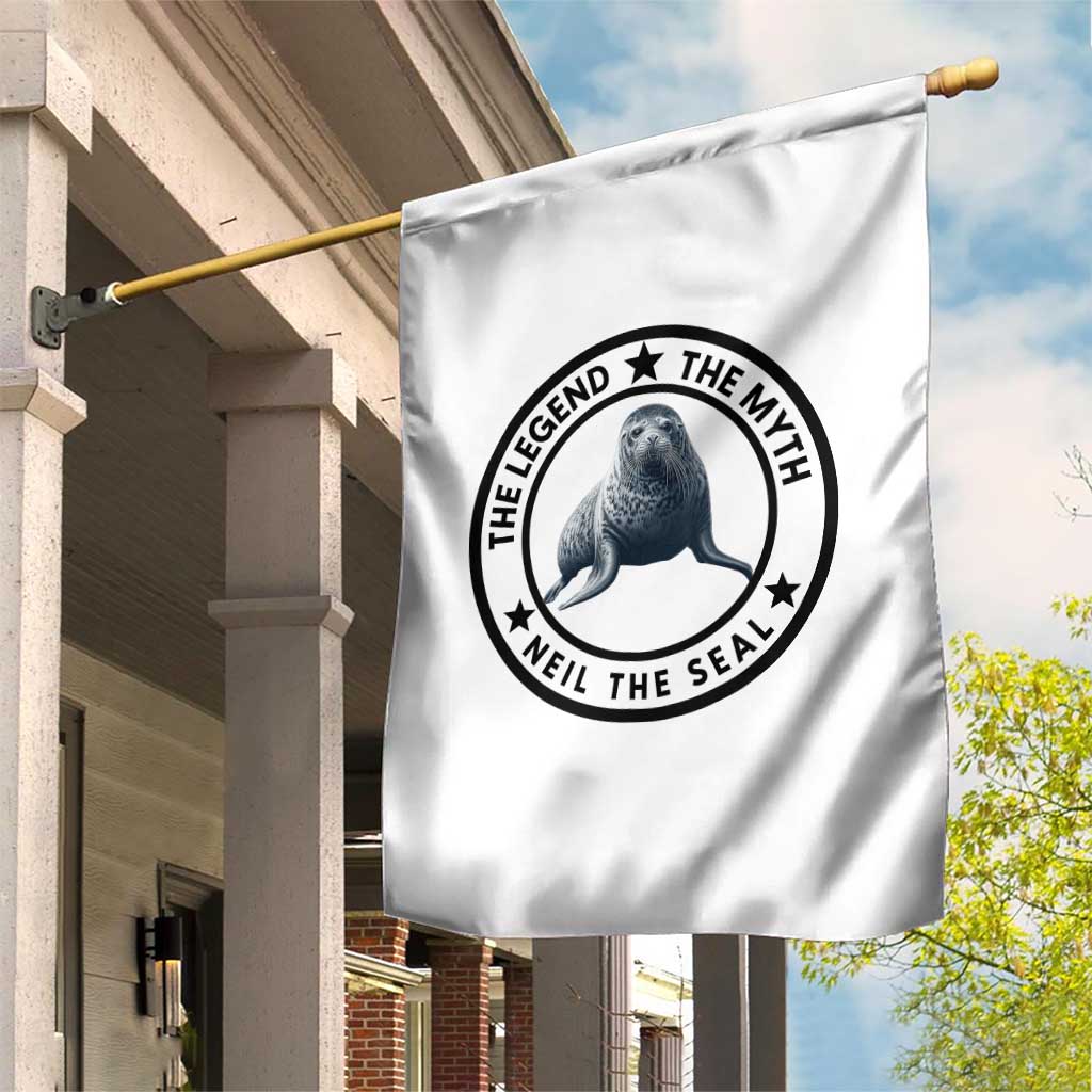 The Legend The Myth Neil The Seal Emblem Graphic Garden Flag Funny Viral Southern Elephant Seal Meme TS02 Print Your Wear
