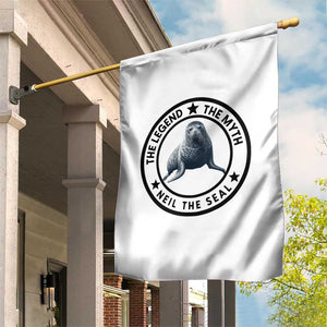 The Legend The Myth Neil The Seal Emblem Graphic Garden Flag Funny Viral Southern Elephant Seal Meme TS02 Print Your Wear