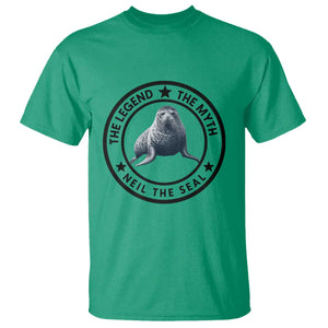 The Legend The Myth Neil The Seal Emblem Graphic T Shirt Funny Viral Southern Elephant Seal Meme TS02 Irish Green Print Your Wear