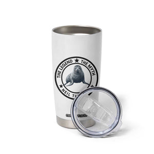 The Legend The Myth Neil The Seal Emblem Graphic Tumbler Cup Funny Viral Southern Elephant Seal Meme TS02 Print Your Wear