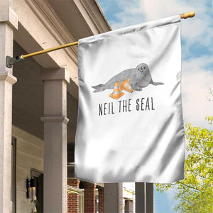 Cute Neil the Seal Traffic Cone Meme Garden Flag Funny Viral Chaotic Southern Elephant Seal TS02 Print Your Wear