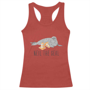 Cute Neil the Seal Traffic Cone Meme Racerback Tank Top Funny Viral Chaotic Southern Elephant Seal TS02 Red Print Your Wear