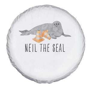 Cute Neil the Seal Traffic Cone Meme Spare Tire Cover Funny Viral Chaotic Southern Elephant Seal TS02 Print Your Wear