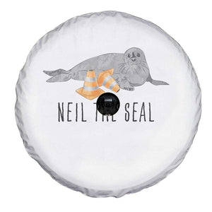 Cute Neil the Seal Traffic Cone Meme Spare Tire Cover Funny Viral Chaotic Southern Elephant Seal TS02 Print Your Wear
