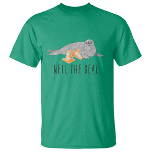Cute Neil the Seal Traffic Cone Meme T Shirt Funny Viral Chaotic Southern Elephant Seal TS02 Irish Green Print Your Wear