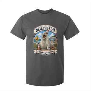 Retro Neil the Seal Tasmanias Chaos Icon T Shirt For Kid Funny Roaring Elephant Seal Traffic Cone Meme